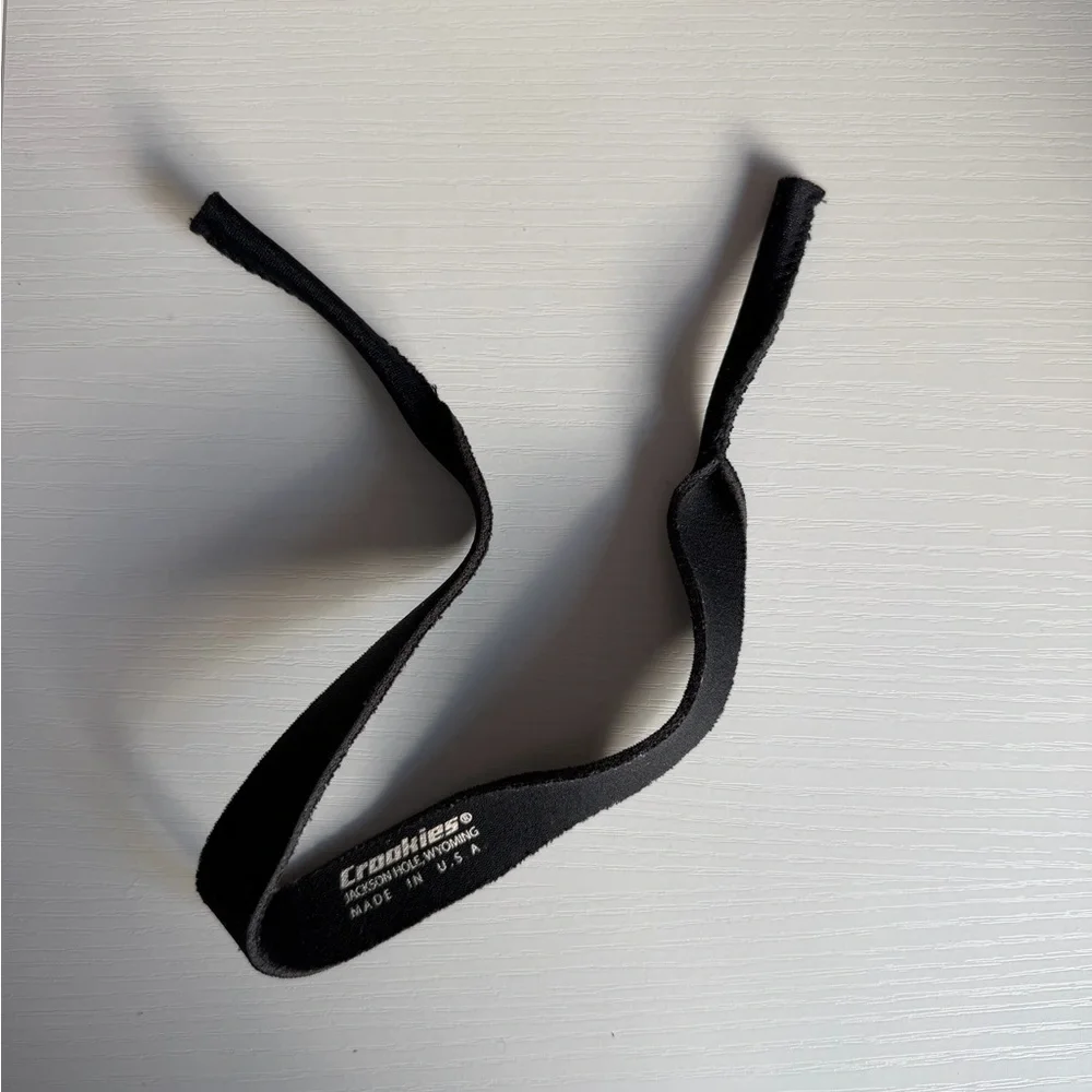 Croakies Black Sunglasses Strap - Picture 3 of 3